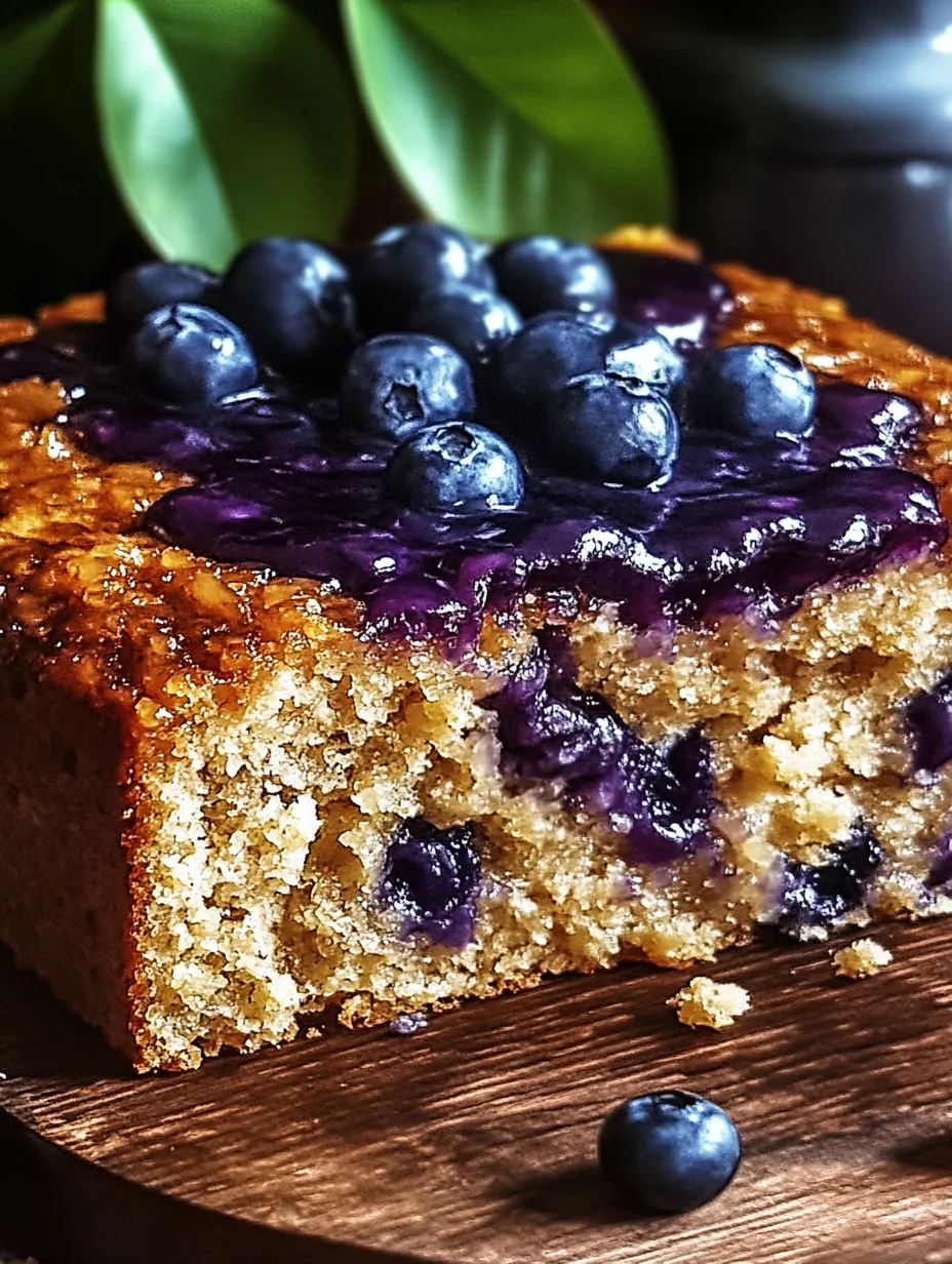 Gâteau Avoine et Myrtilles - Recette saine, moelleuse et sans sucre raffiné