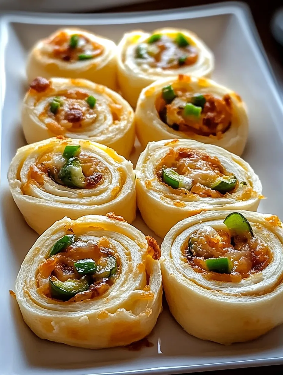 Une assiette contenant des mini pizzas avec des légumes verts.