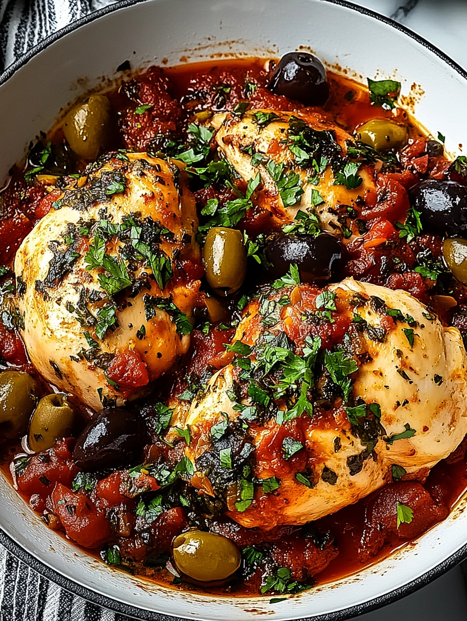 Poulet à la Puttanesca, recette maison