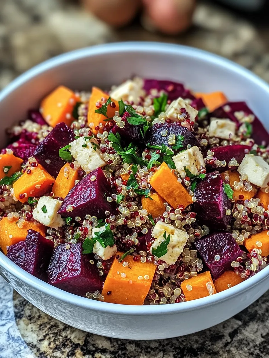 Une assiette de couscous avec des légumes et des graines de couscous.