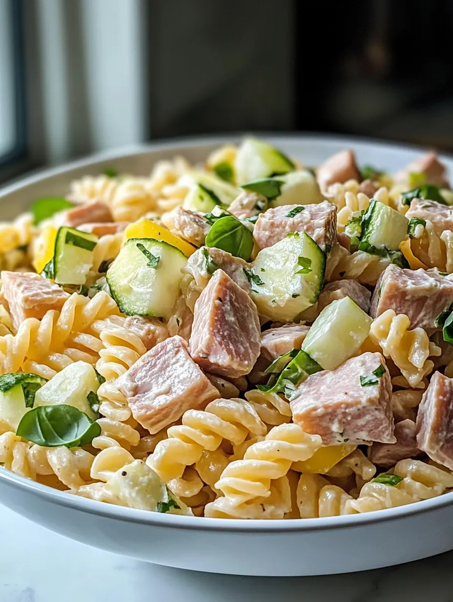 Une belle assiette de spaghettis avec des légumes et des morceaux de viande.
