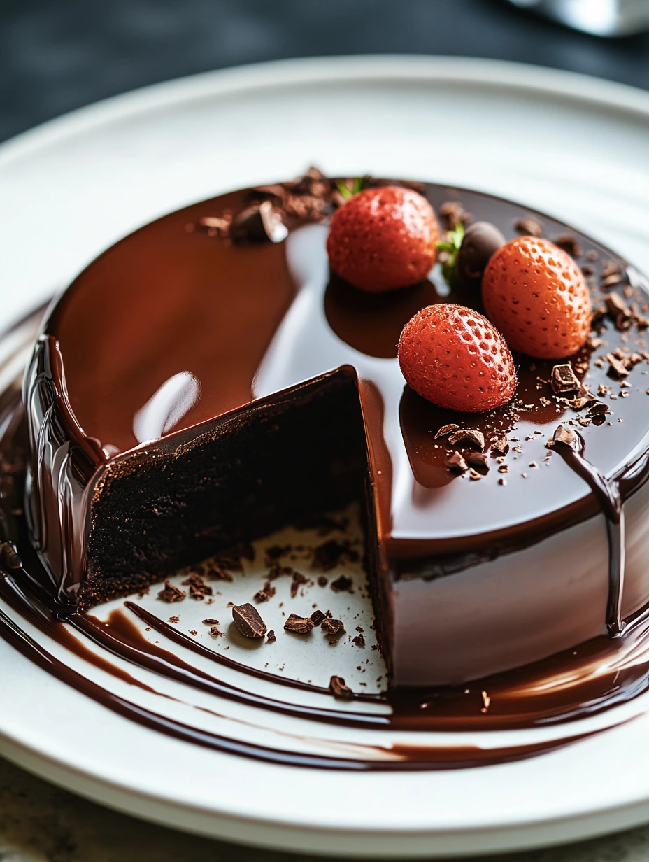 Glaçage Miroir au Chocolat délicieux