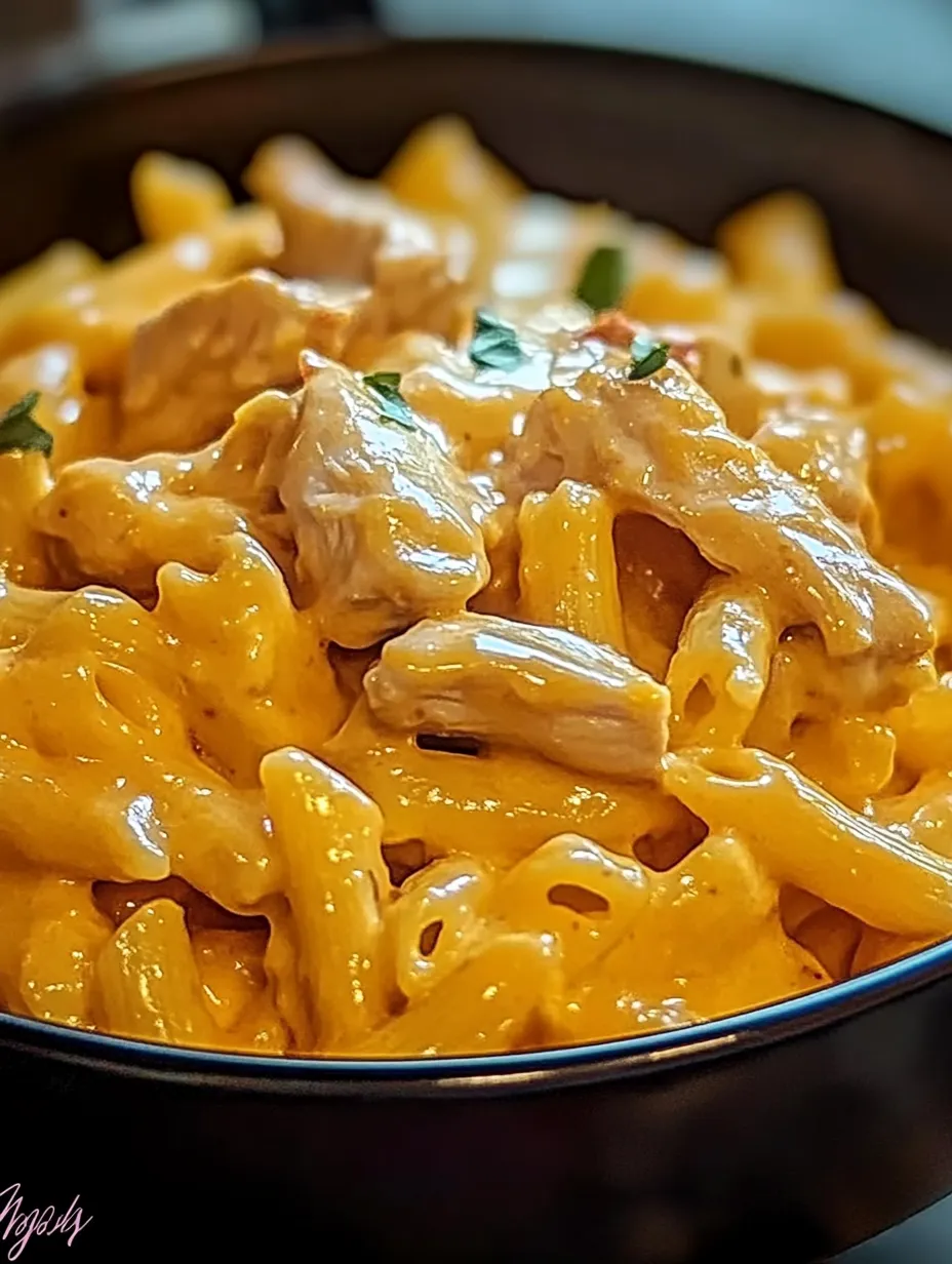 Une assiette de macaroni et de viande chaude.