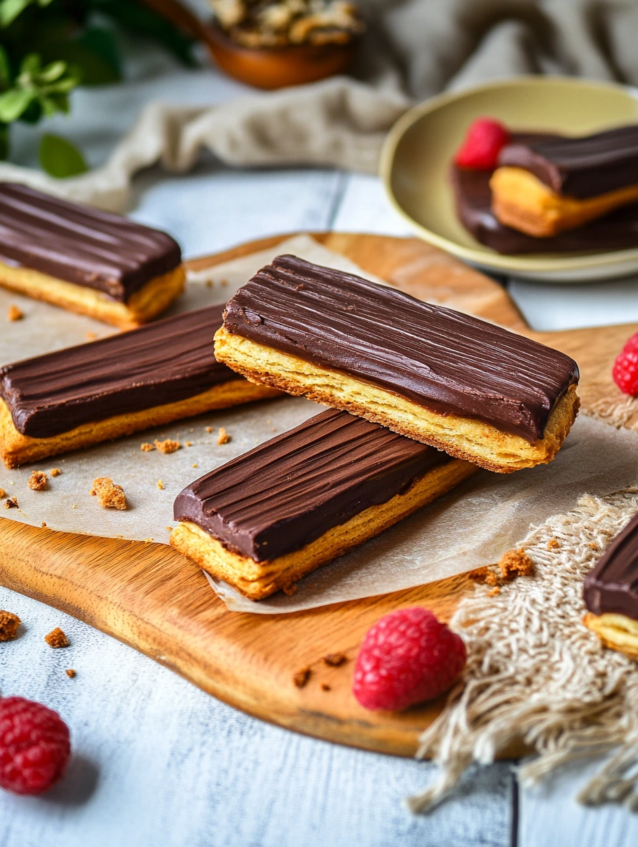 Biscuits façon "Twix barres" healthy