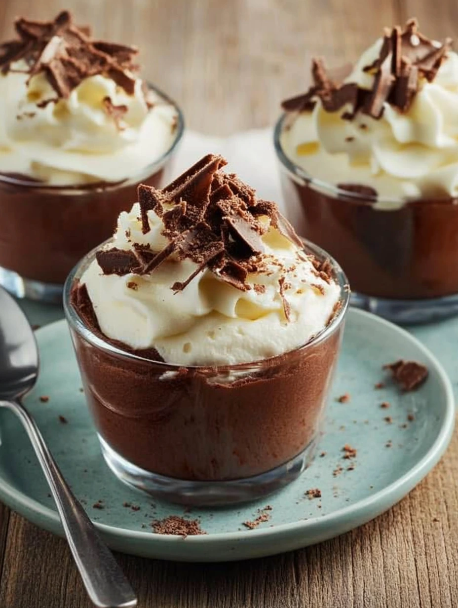 Crème dessert chocolat liégeois facile