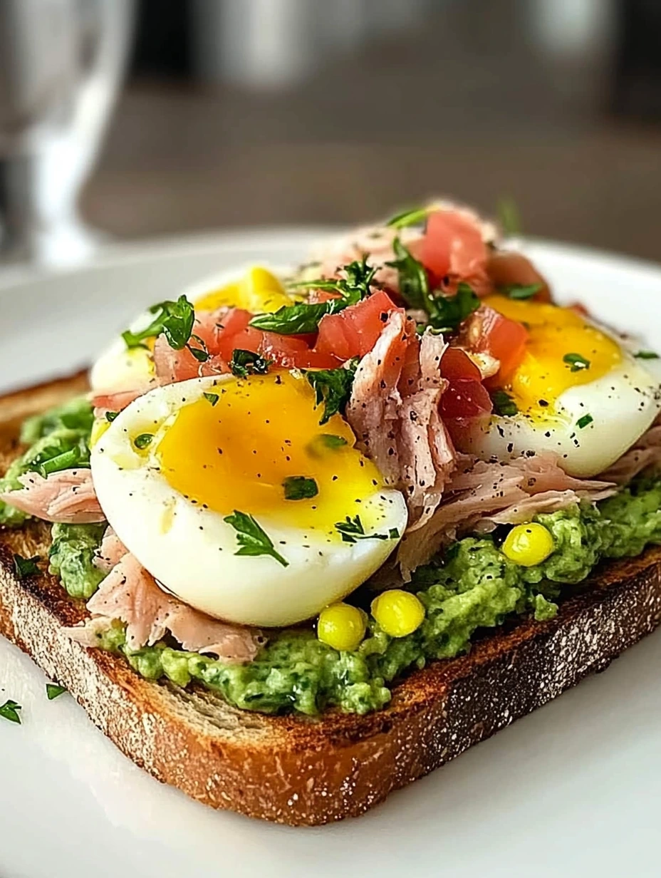 Toast healthy thon avocat oeuf