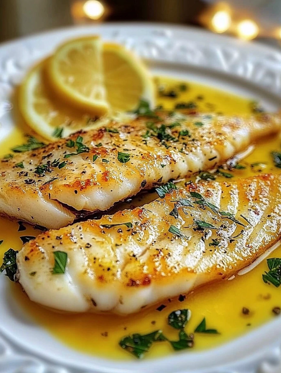 Filets de sole au citron persil