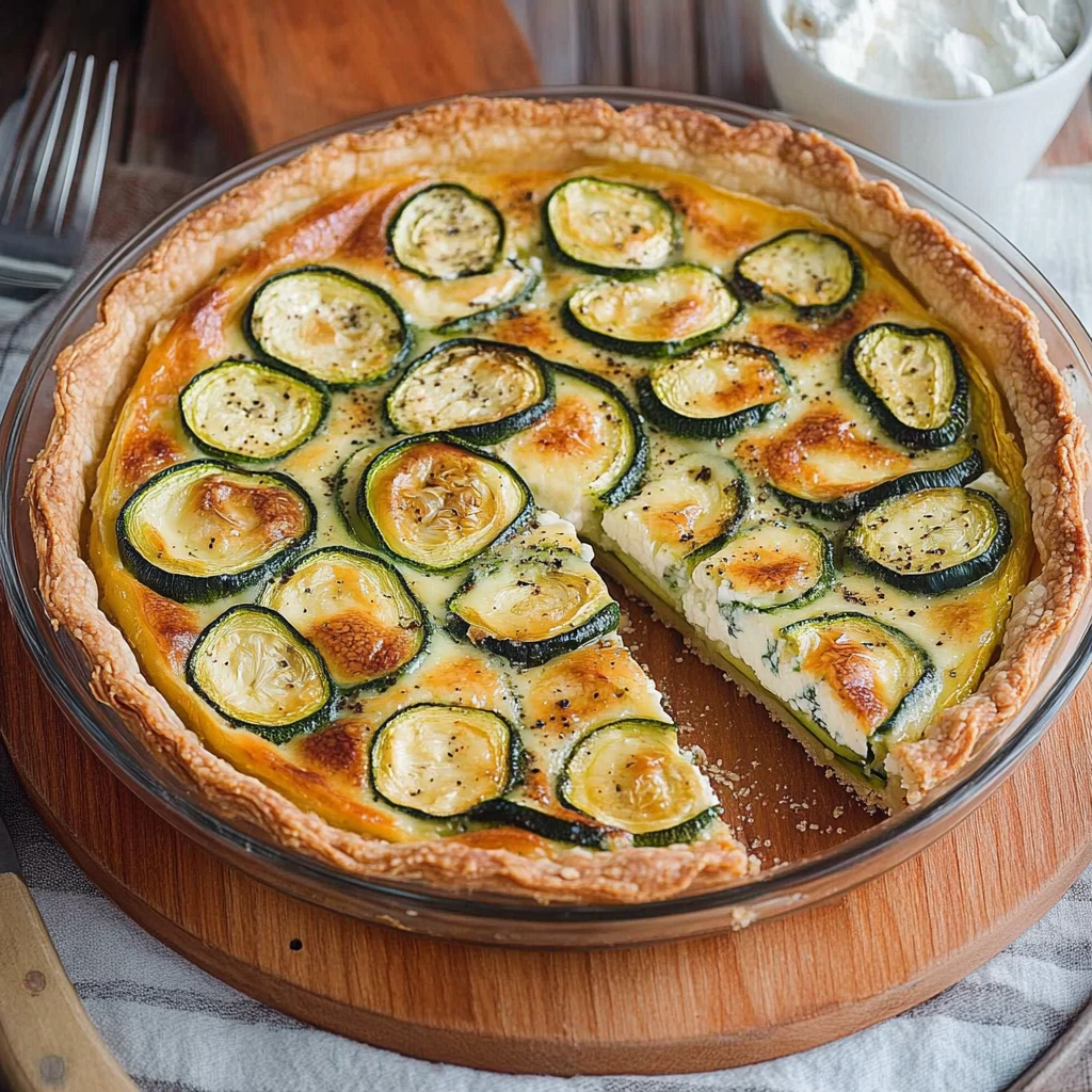 Quiche courgettes et chèvre