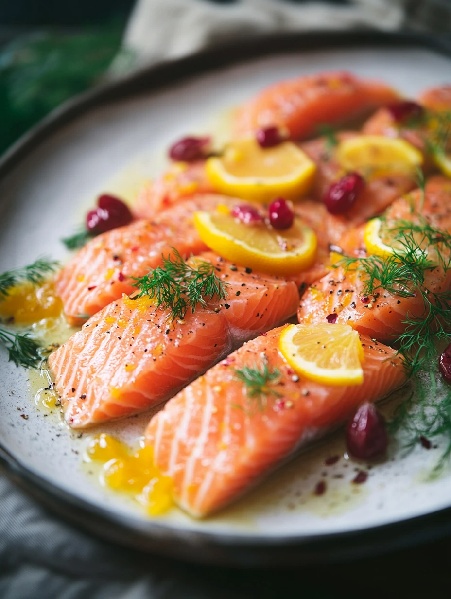 Saumon cru mariné au citron et aneth, recette d'été