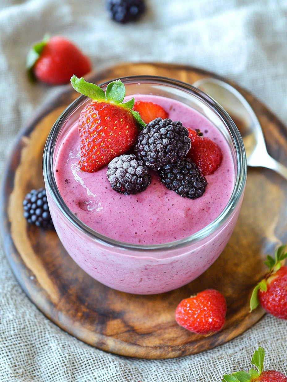 Yaourt glacé aux fruits rouges, recette été