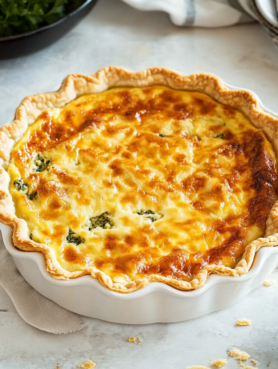 Quiche au brocoli poulet