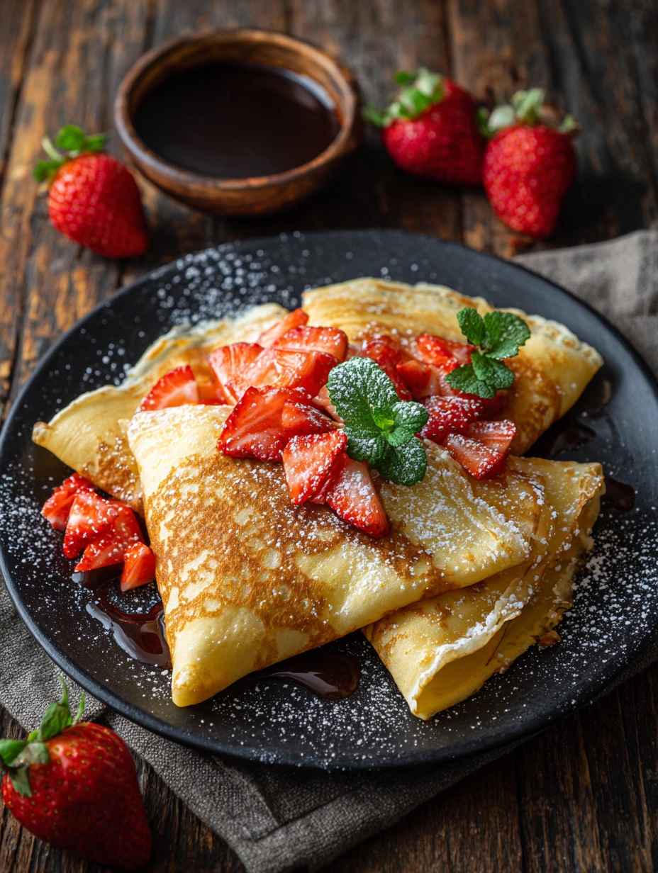 Crêpes saines sans sucre, sans gluten, sans lactose