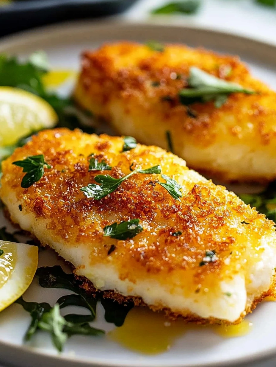 Filets de poisson grillés avec des herbes et des légumes.