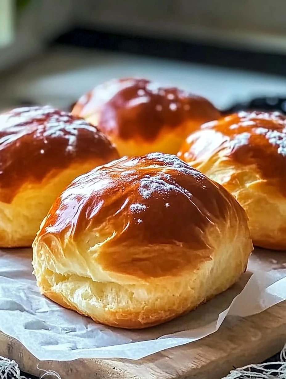 Petites brioches au yaourt facile.