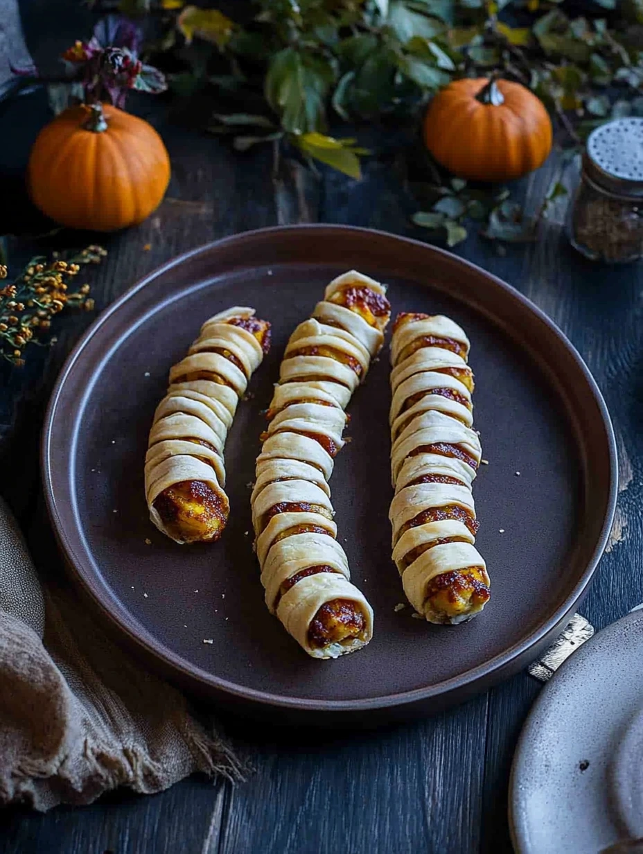 Des knacki saucisses momie pour Halloween.