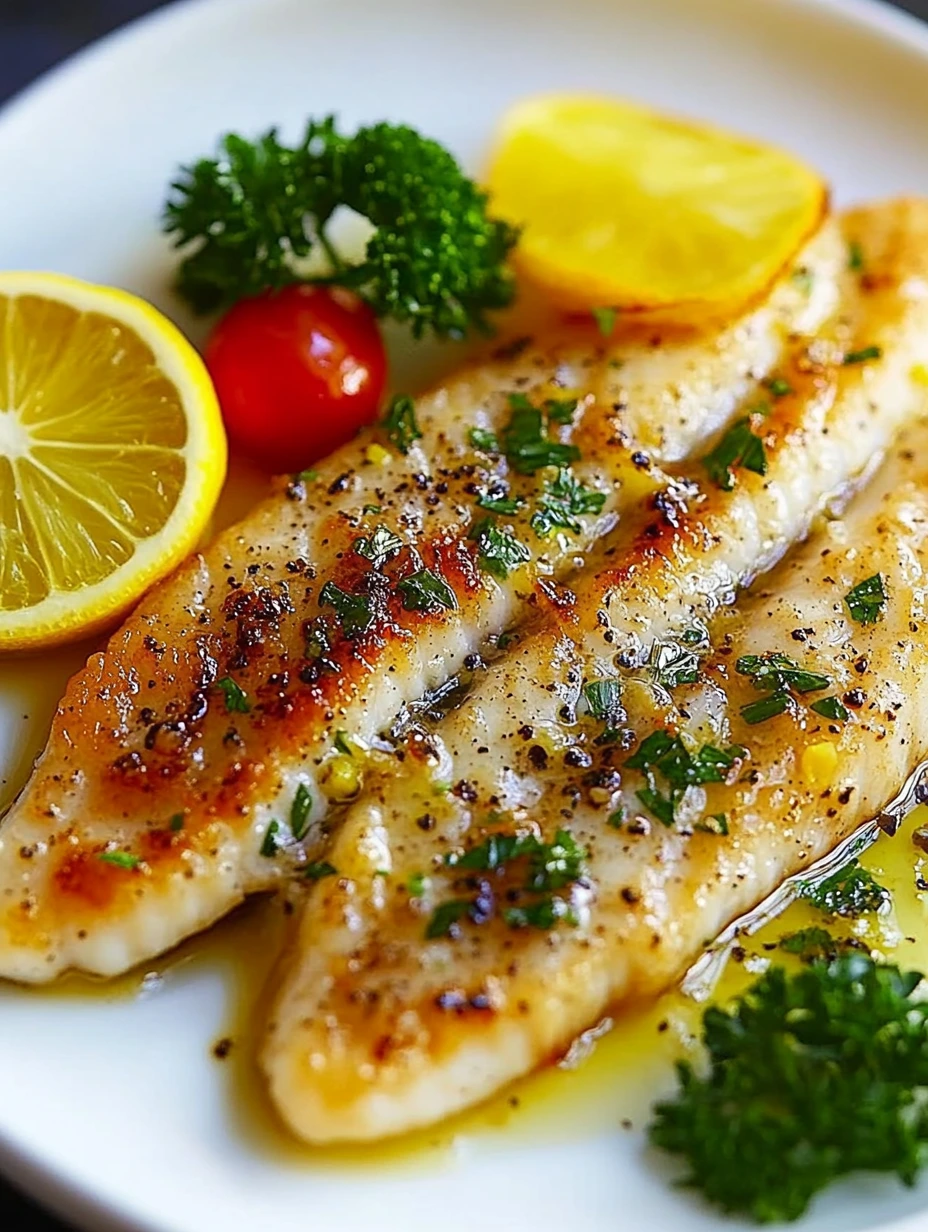 Photo d’un filet de sole nappé de mayonnaise au citron avec légumes.