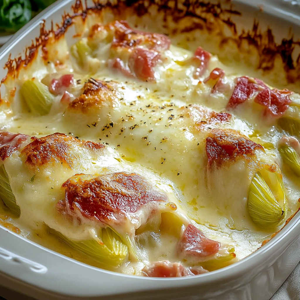 A dish of food with a cheese and meat topping.