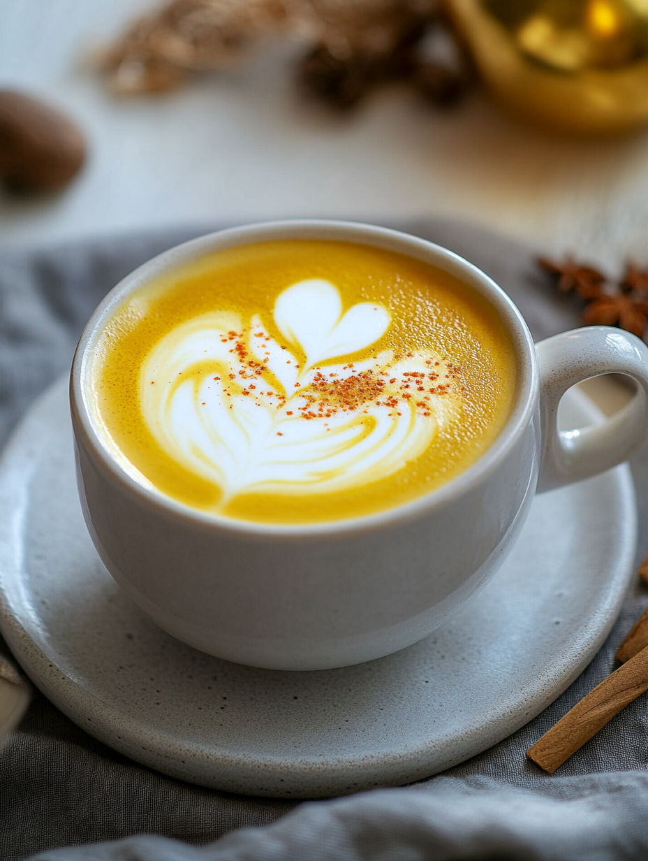 A cup of coffee with a foamy top.