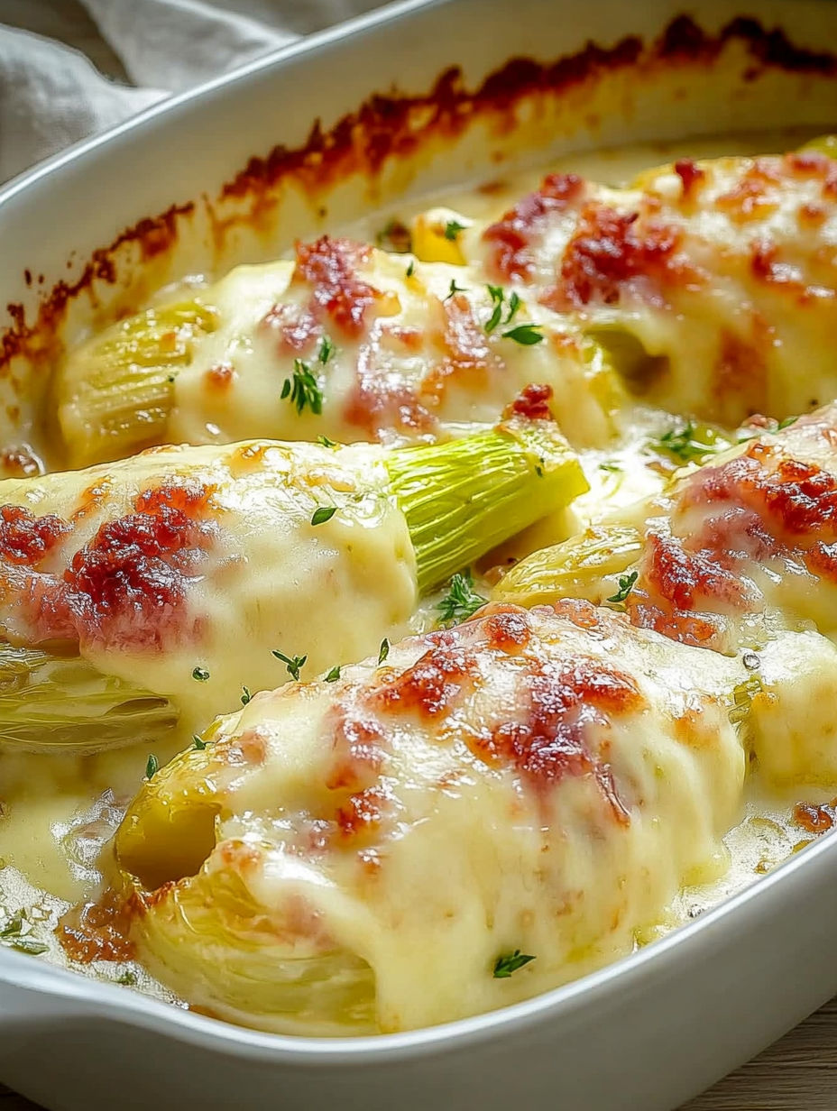 A dish of food with a green vegetable and cheese.