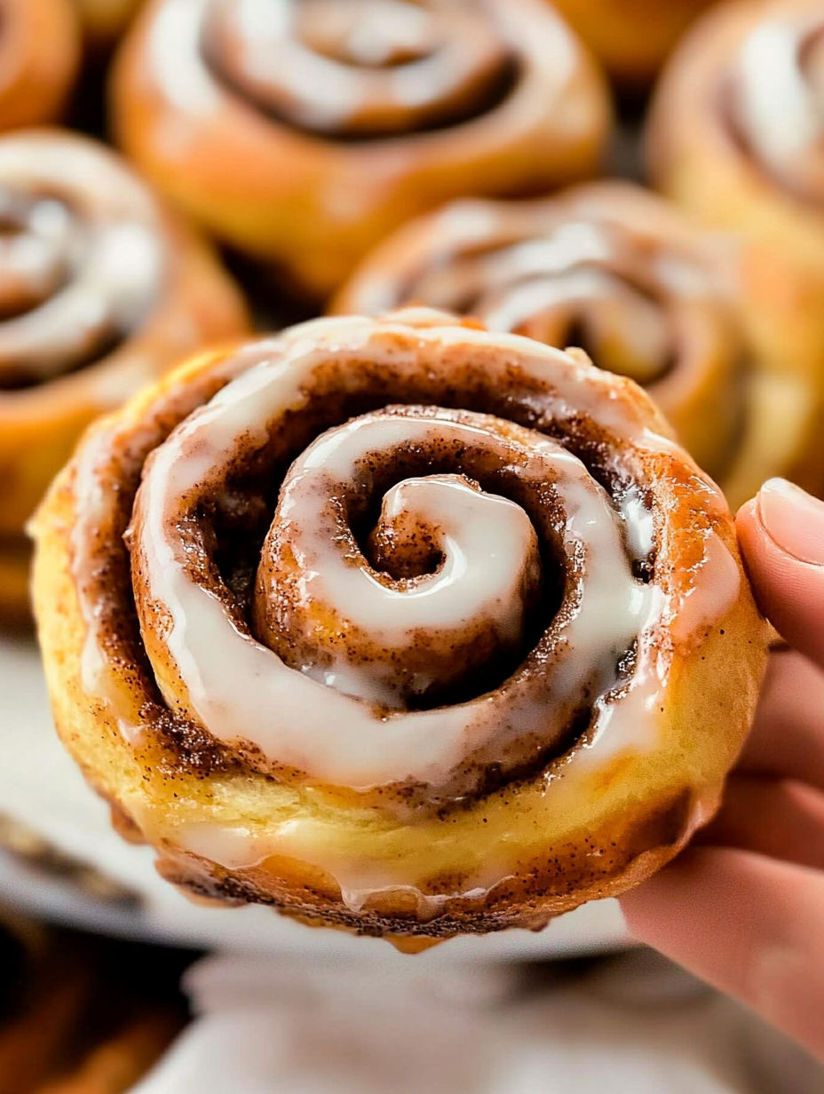 A close up of a pastry with a swirl pattern.