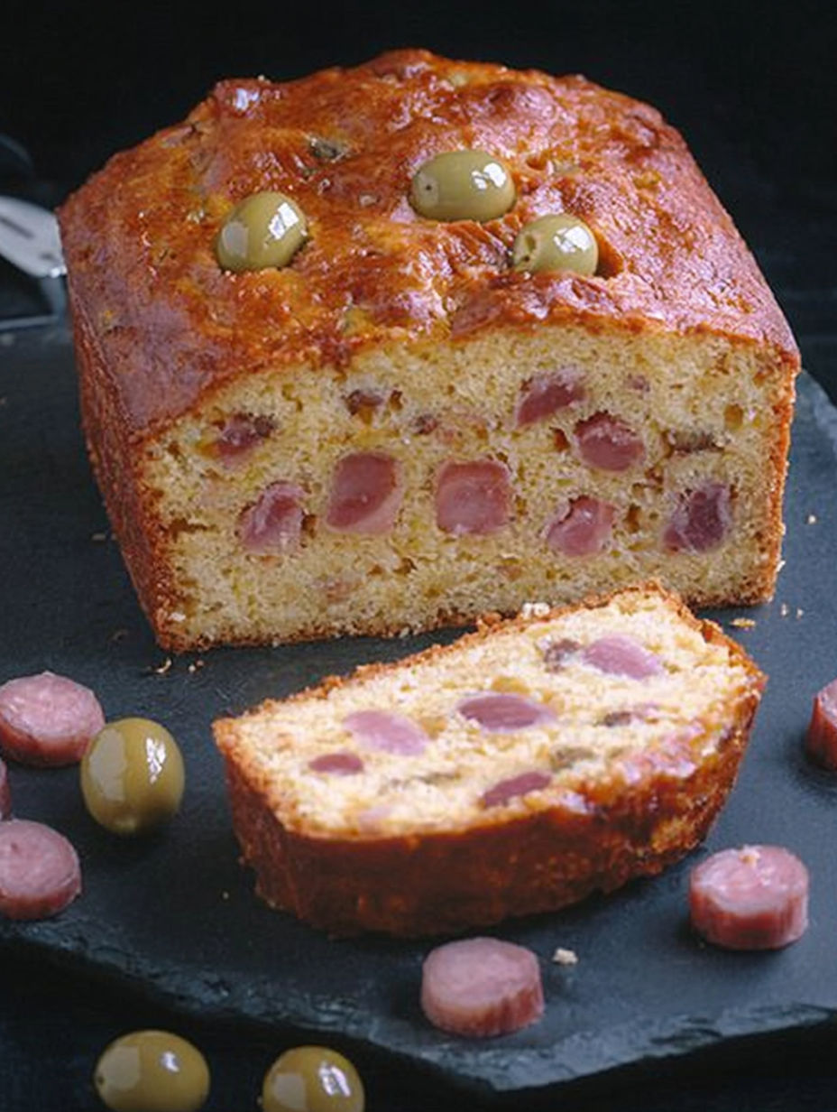 A slice of bread with olives on top.