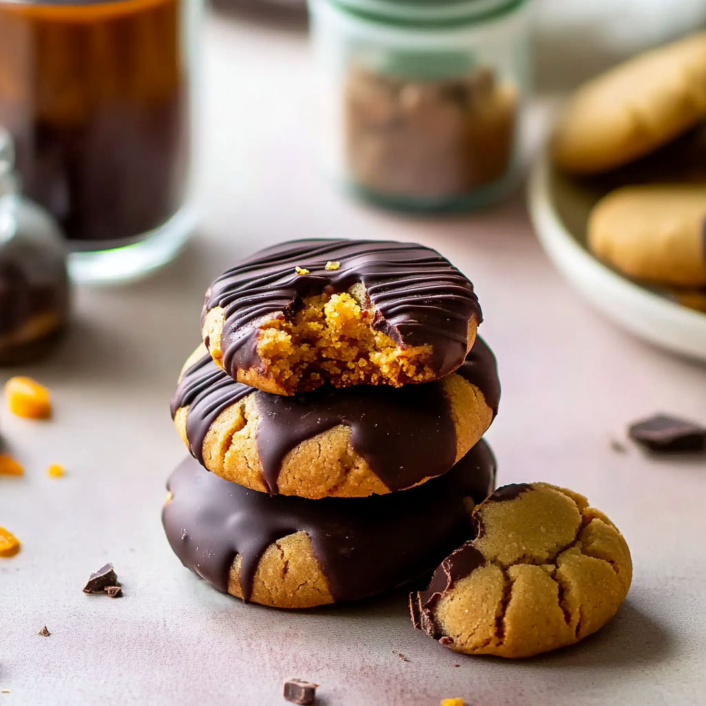 Chocolate cookies with chocolate chips and nuts.