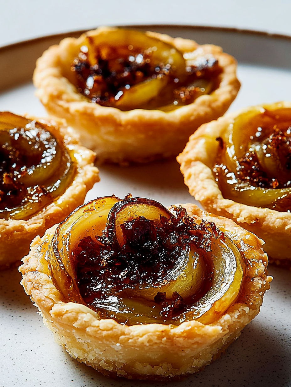 Mini Tartelettes Oignons et Miel.