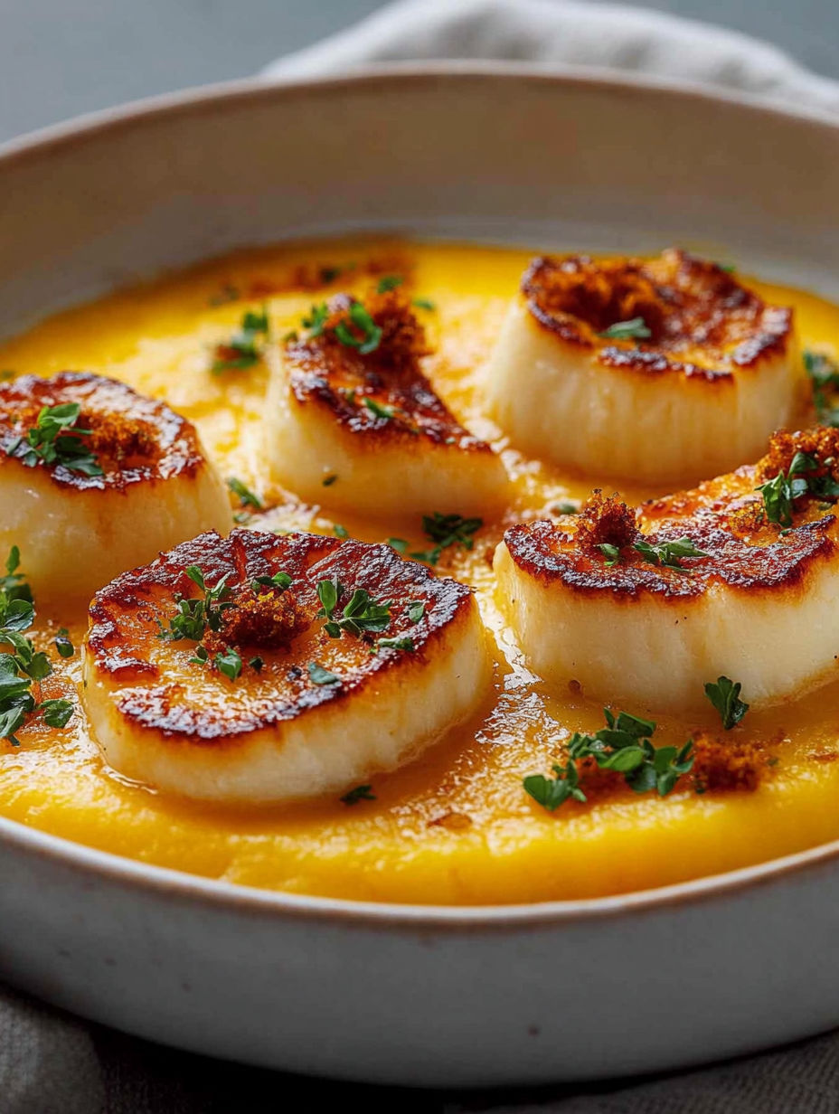 A bowl of soup with clams.