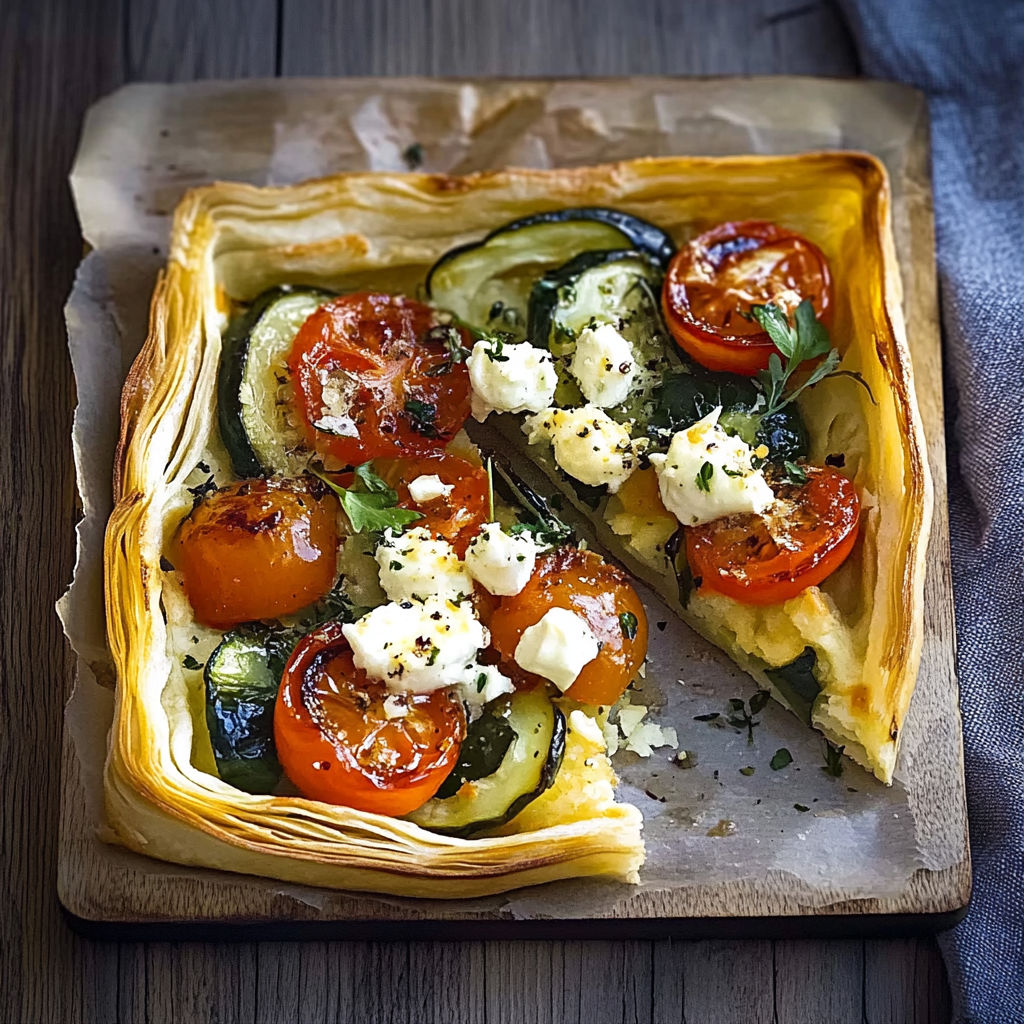 A slice of a vegetarian quiche.