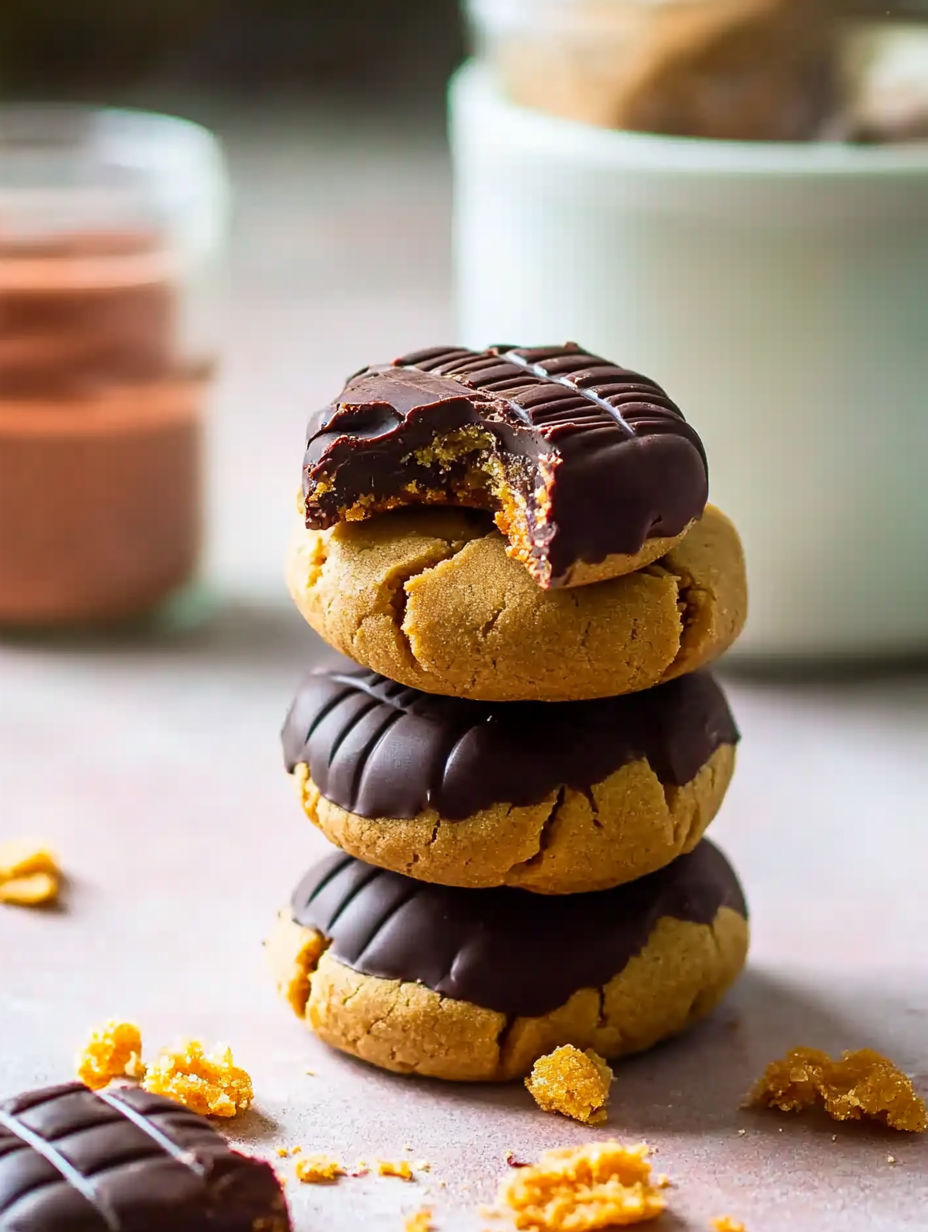A stack of chocolate chip cookies.