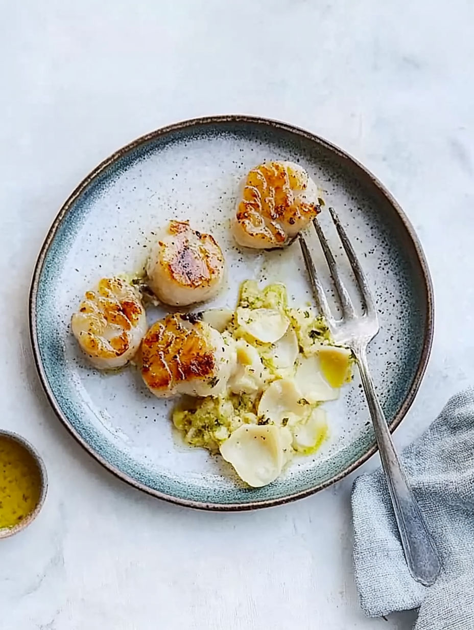 A plate of food with a fork and a napkin.