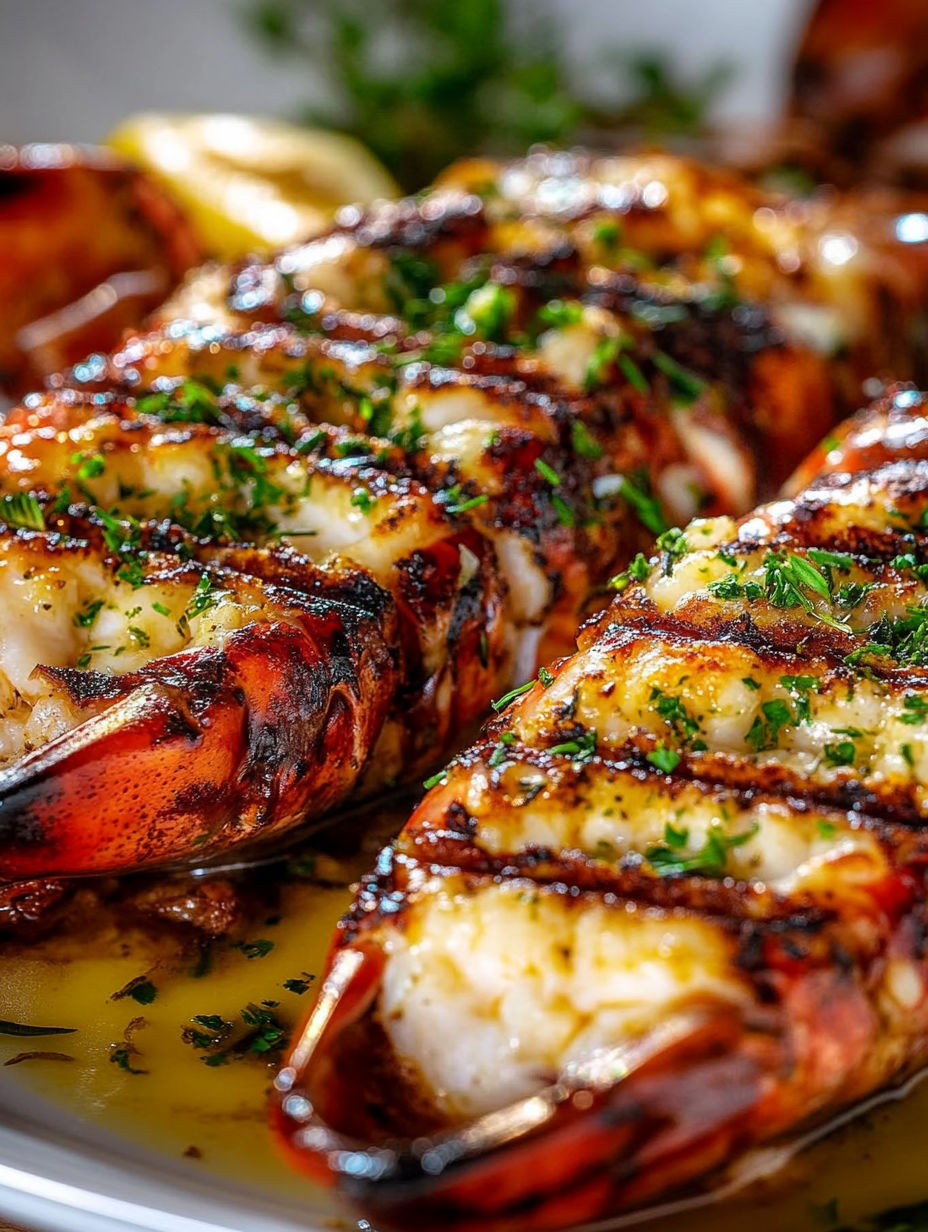 A close up of a piece of food with herbs on it.