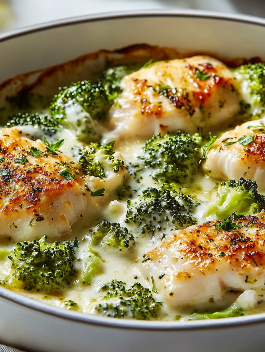 A plate of food with broccoli and chicken.
