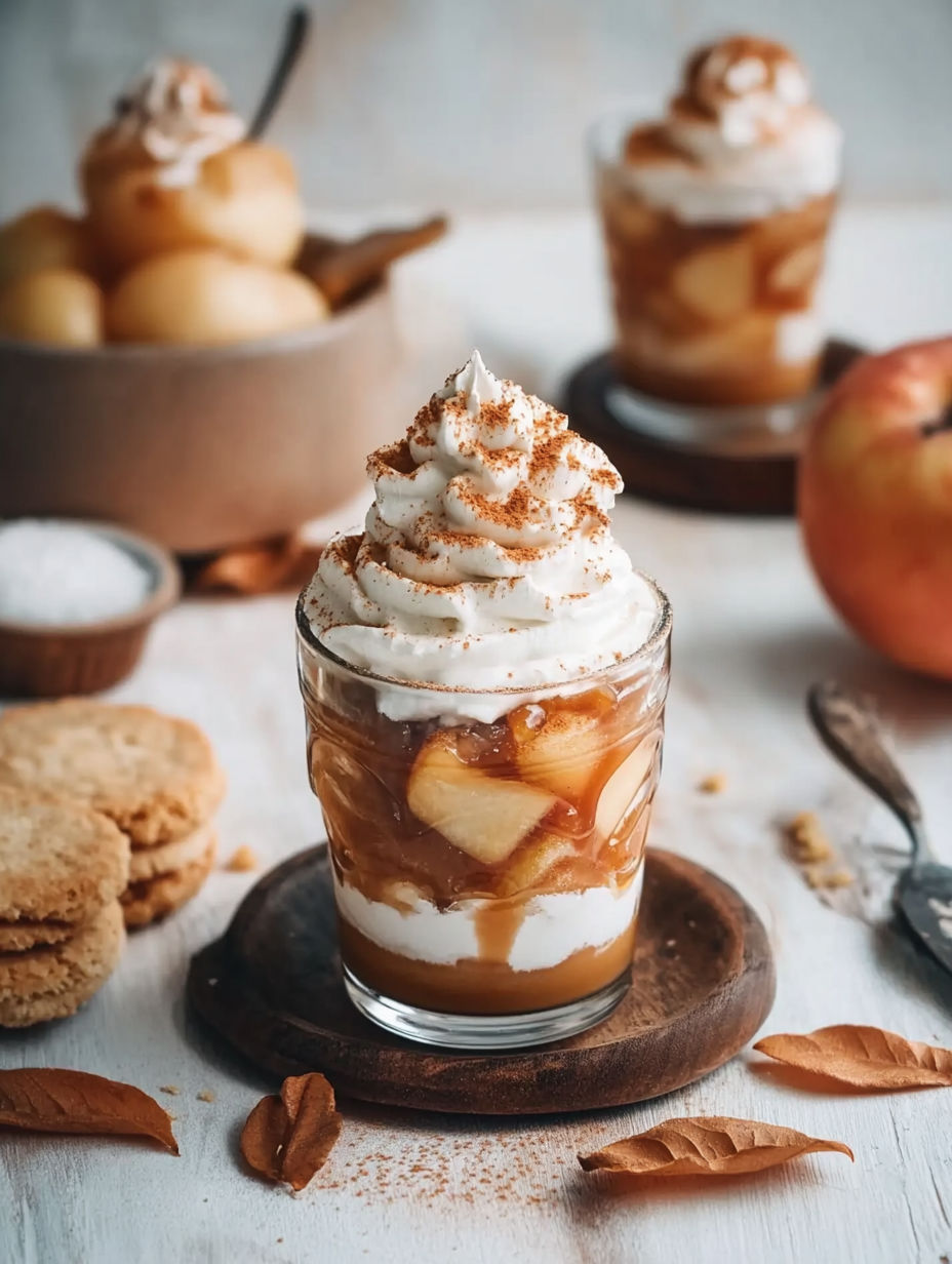 A dessert with whipped cream and a caramel sauce.