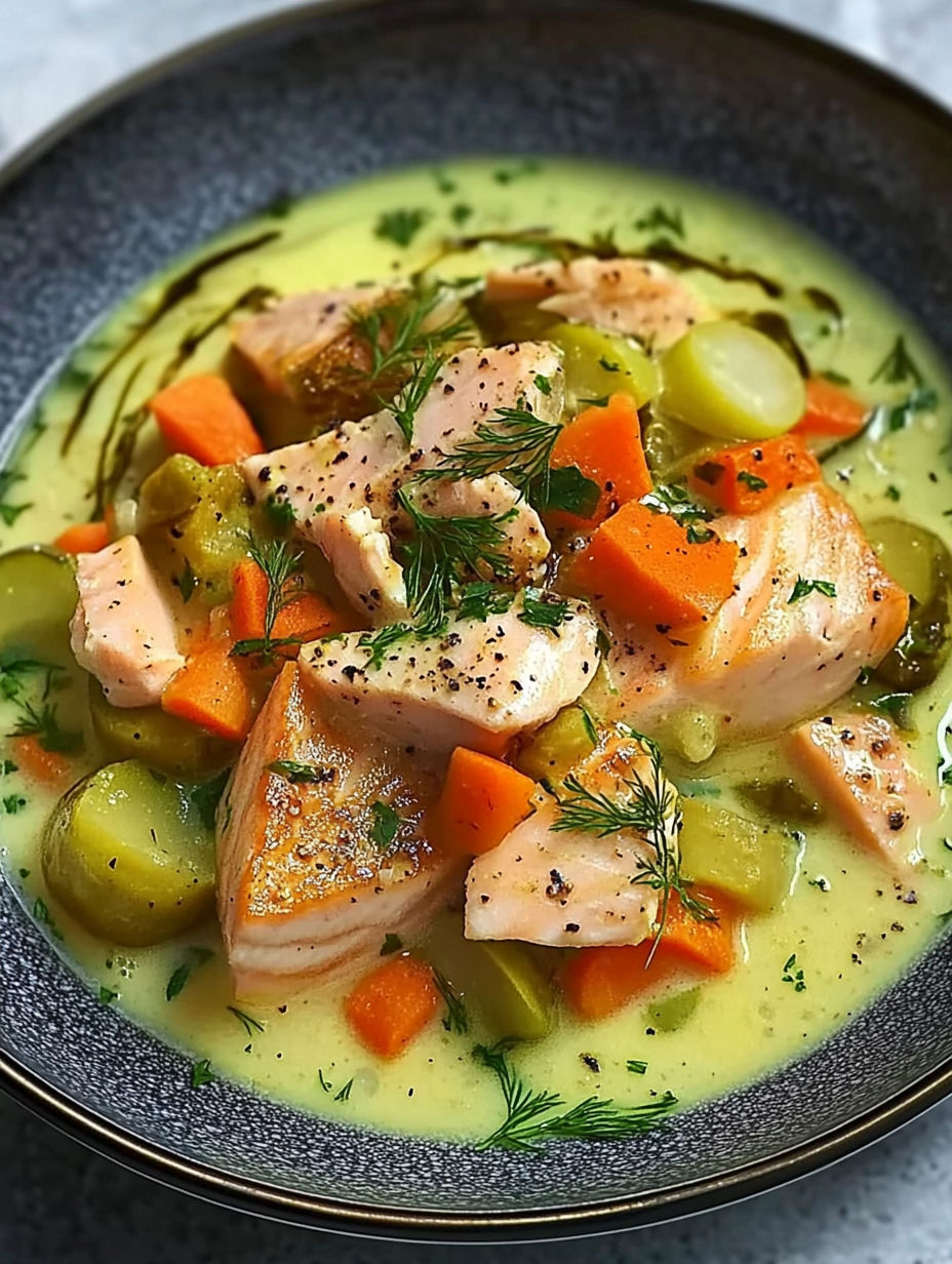 A bowl of food with a piece of meat and vegetables.
