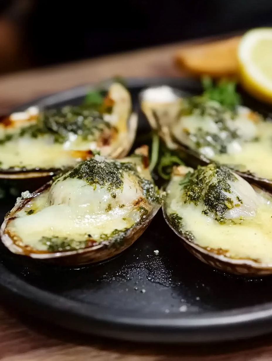 A plate of food with a lemon on top.