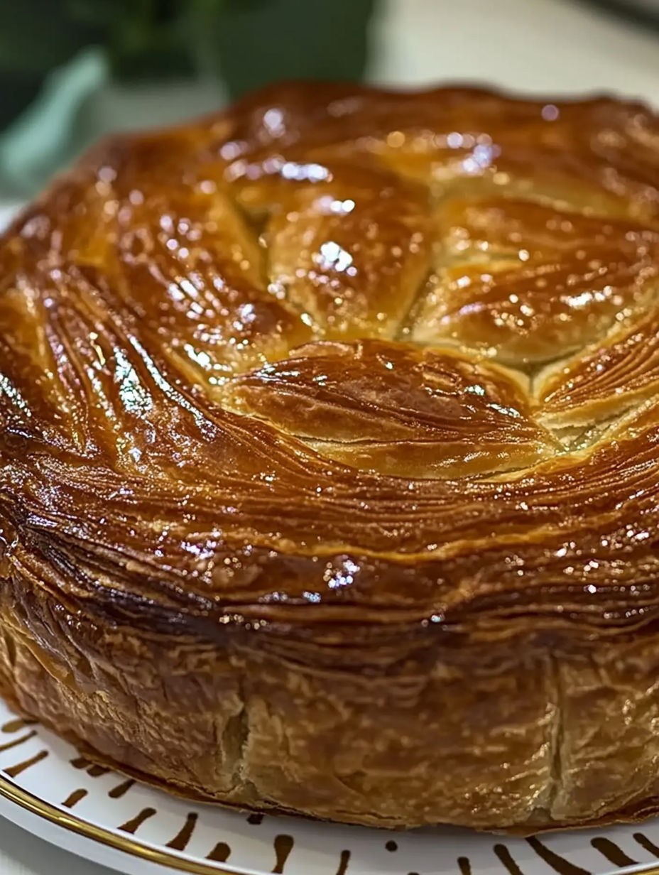 A pastry with a golden brown crust.