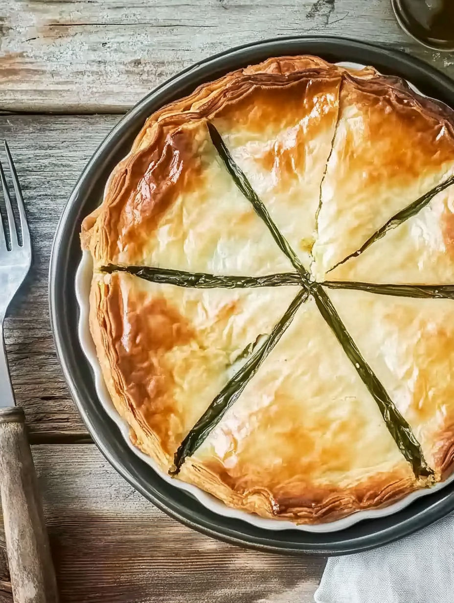 A slice of pie with a green topping.