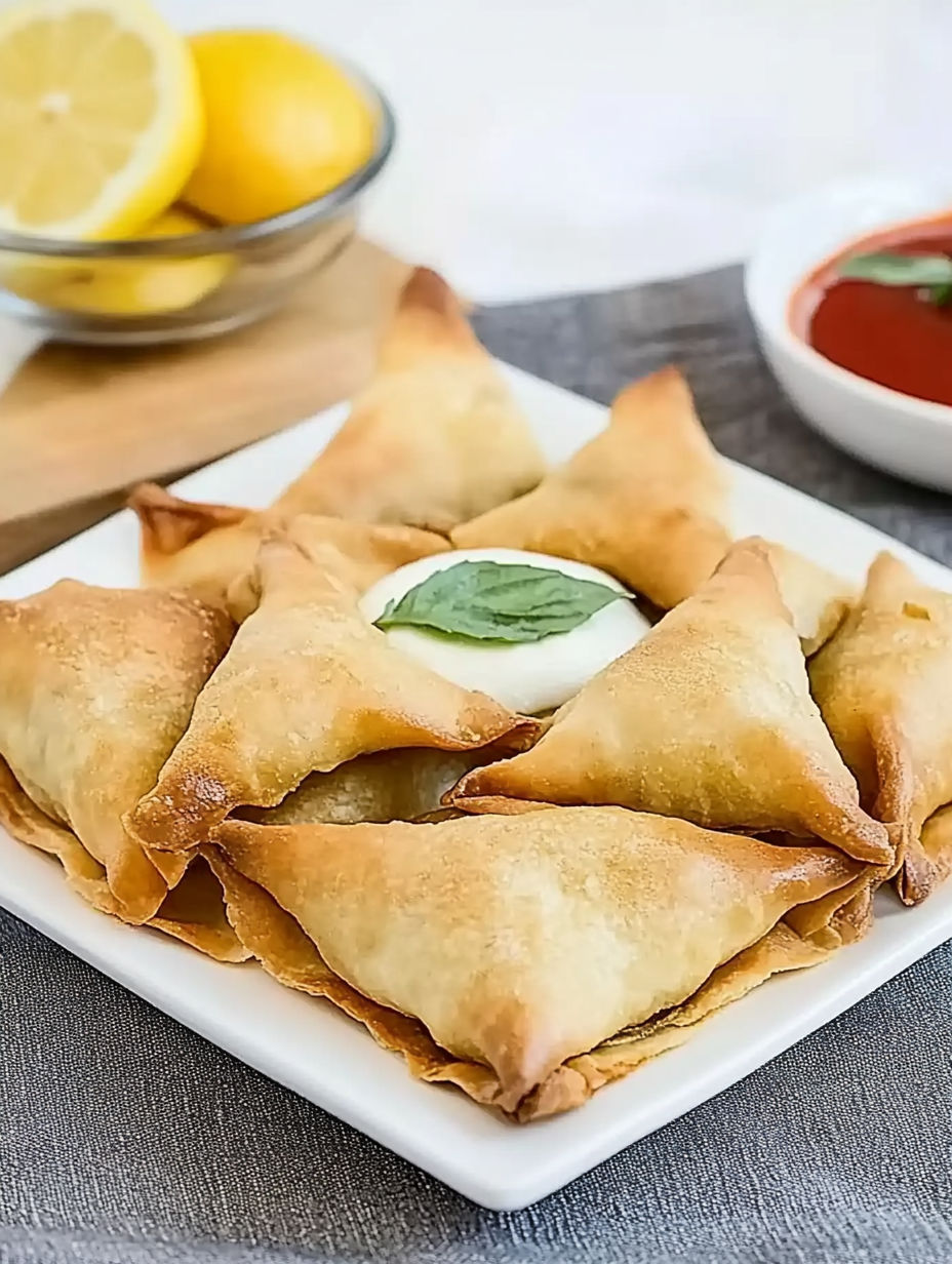 A plate of food with a white sauce on it.