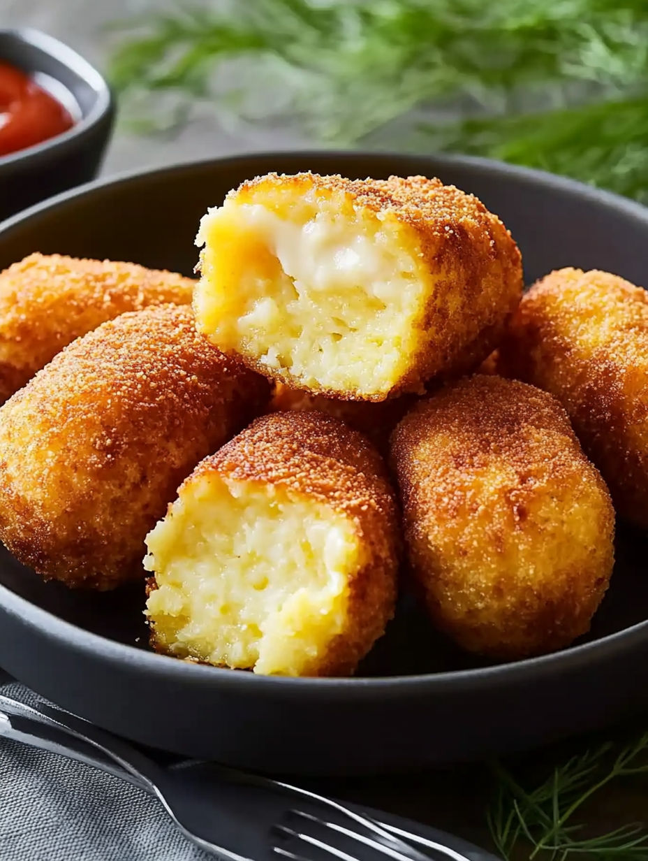 A bowl of food with a fork and knife.