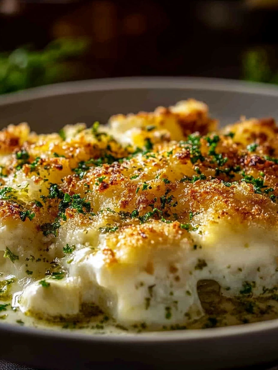 A plate of food with a green garnish.