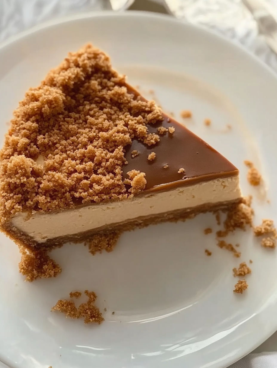 A slice of chocolate cake with crumbs.