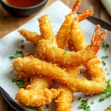 Crevettes frites (ebi fry) des restaurants japonais