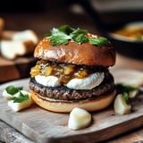 Hamburger Chutney Poire Chèvre