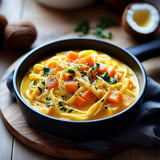 Pâtes Aux Légumes, Lait De Coco & Curry