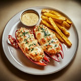 Homard Thermidor avec Frites