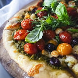 Pizza facile au pesto et tomates cerises