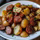 Une assiette de légumes et de viande grillée.
