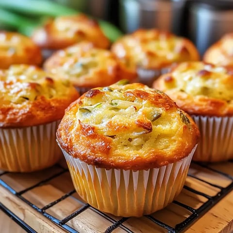 Muffins dorés avec croûte croustillante, agrémentés de morceaux de légumes colorés sur une grille de refroidissement.