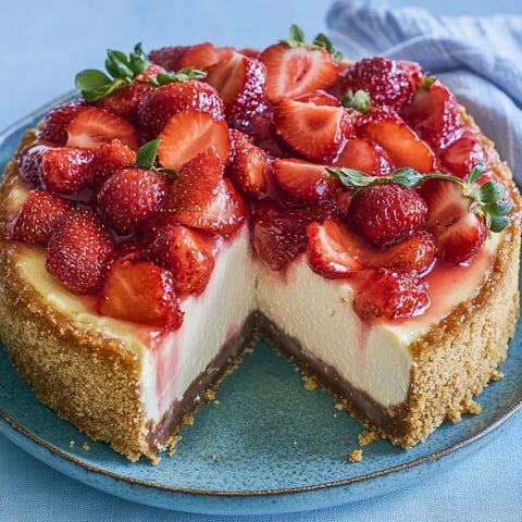 Cheesecake fondant aux fraises